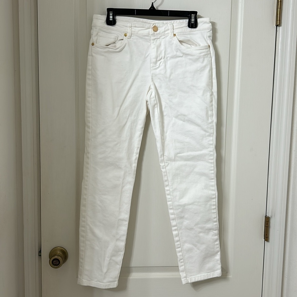 Brooks Brothers White Straight Leg Jean Sz 4